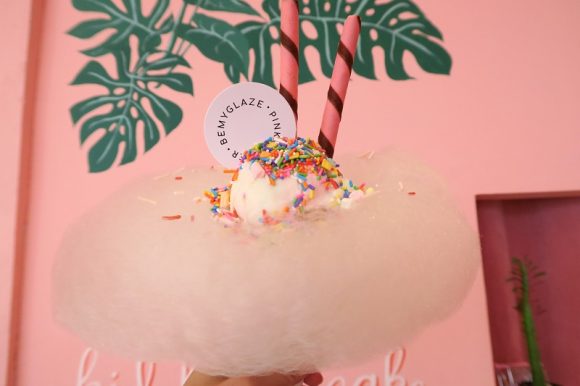 ピンクハウスのインスタスポット『Matchbox Pinkplanter』のメニューが綿菓子に一新＠サイアムスクエアSoi11